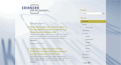 Desktop Screenshot of erinnernfuerdiezukunft.de