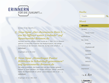 Tablet Screenshot of erinnernfuerdiezukunft.de